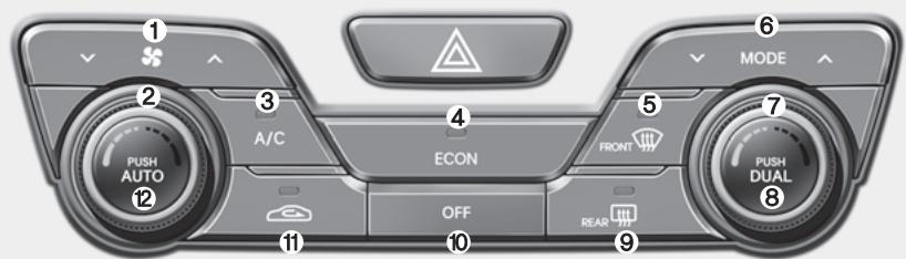 KIA OPTIMA HYBRIDE 2011 - CLIMATISATION AUTOMATIQUE (SI ÉQUIPÉ) - 2