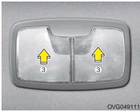 KIA OPTIMA HYBRIDE 2011 - Lamp de lecture - 1