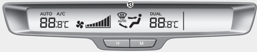 KIA OPTIMA HYBRIDE 2011 - CLIMATISATION AUTOMATIQUE (SI ÉQUIPÉ) - 1