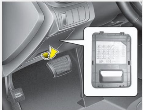 KIA OPTIMA HYBRIDE 2011 - Description du panneau de fusibles/relais - 1