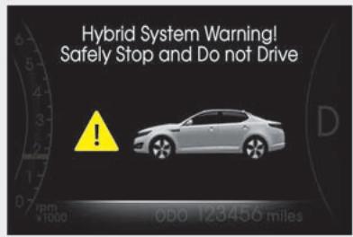 KIA OPTIMA HYBRIDE 2011 - MISE EN GARDE - 1