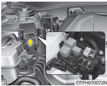KIA OPTIMA HYBRIDE 2011 - Fusible de la pompe de refroidissement de l'huile / Fusible du ventilateur de refroidissement - 1