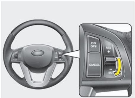 KIA OPTIMA HYBRIDE 2011 - Pour régler le régulateur à une vitesse : - 1