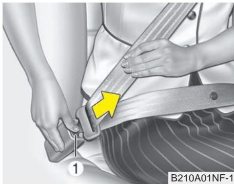 KIA OPTIMA HYBRIDE 2011 - Boucler sa ceinture: - 2