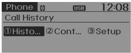 KIA RIO 2011 - MENUTéléphone - 1