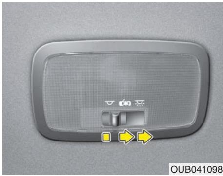 KIA RIO 2011 - AVERTISSEMENT - Eclairage interieur - 2