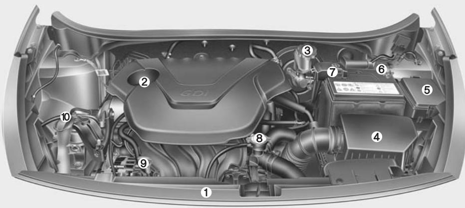 KIA RIO 2011 - COMPARTIMENT-MOTEUR - 1