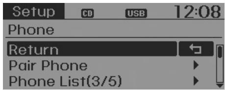 KIA RIO 2011 - RéGLAGE DU TÉLÉPHONE - 1