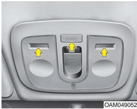 KIA RIO 2011 - AVERTISSEMENT - Eclairage interieur - 1