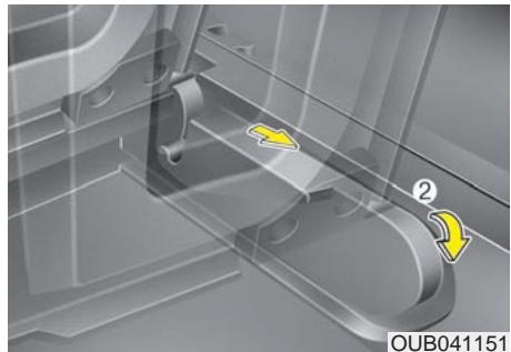 KIA RIO 2011 - Assiette à bagages (si équipé) - 2