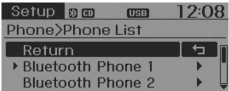 KIA RIO 2011 - Listedes telephones - 1