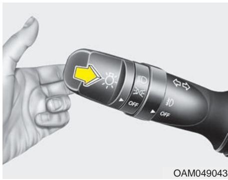 KIA RIO 2011 - Avertissement - Feux de route - 1