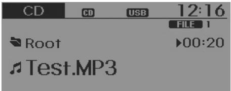 KIA RIO 2011 - CD AUDIO / CD MP3 / USB / IPOD / MY MUSIC - 1