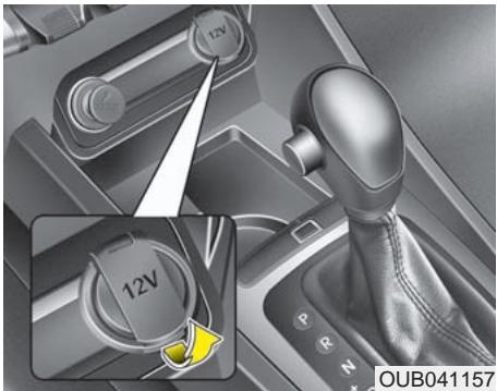 KIA RIO 2011 - MISE EN GARDE - Lampe du miroir de courtoisie - 1