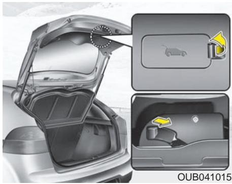 KIA RIO 2011 - Passagers transportés dans le compartment de bagages - 1