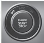KIA RIO 2011 - Positions du bouton de DEMARRAGE/ARRÉT DU MOTEUR - 1