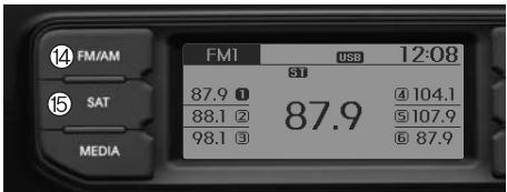 KIA RIO 2011 - Bouton TUNE - 1