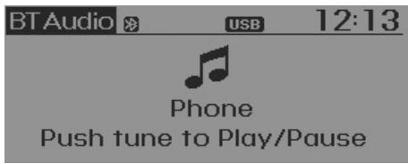 KIA RIO 2011 - Mettre l'audio sans fil Bluetooth® en circuit - 1