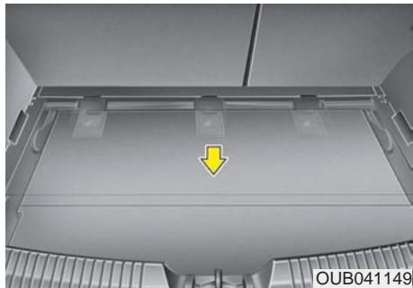 KIA RIO 2011 - Assiette à bagages (si équipé) - 3