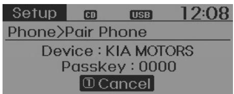 KIA RIO 2011 - Jumelage d'un téléphone - 1