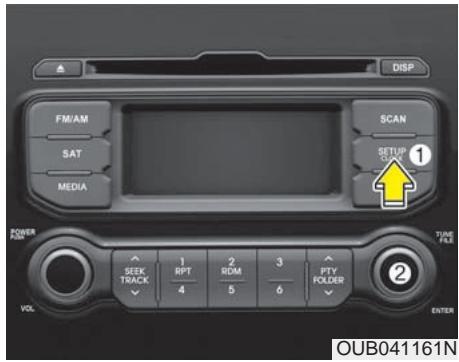 KIA RIO 2011 - Horloge numérique et calendrier (si équipé) - 1