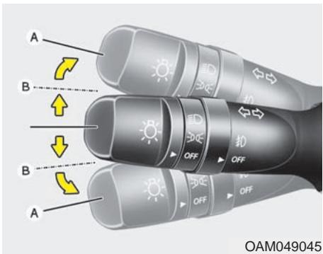 KIA RIO 2011 - Avertissement - Feux de route - 2