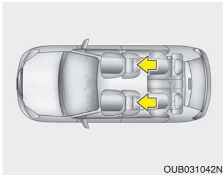 KIA RIO 2011 - Hauteur du siège (conducteur) - 1