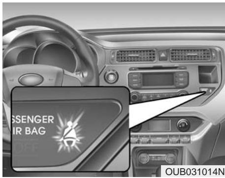 KIA RIO 2011 - Avertisseur de ceinture de sécurité (siège du conducteur) - 1