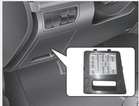 KIA RIO 2011 - Description du panneau de fusibles/relais - 1
