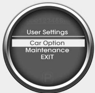 KIA RIO 2011 - Configuration de l'utilisateur (seulement pour le tableau de bord de Type B, si équipé) - 1