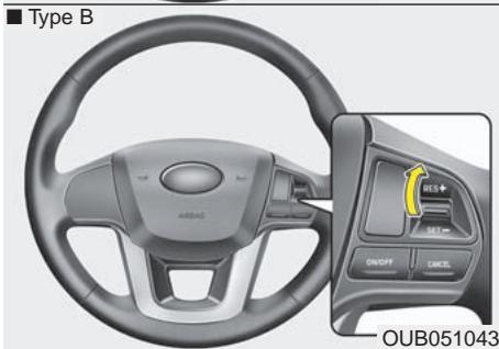 KIA RIO 2011 - Pour régler le régulateur à une vitesse : - 4