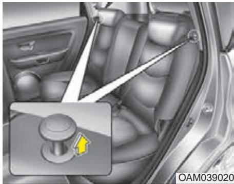 KIA SOUL 2011 - Rabatte le dossier arriere : - 1