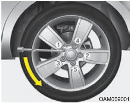 KIA SOUL 2011 - A VERTISSEMENT - Changer une roue - 1