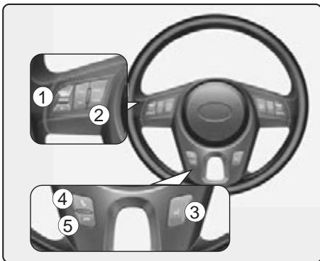 KIA SOUL 2011 - UTILISATION D'UN TÉLEPHONE BLUETOOTH (SI ÉQUIPÉ) - 1
