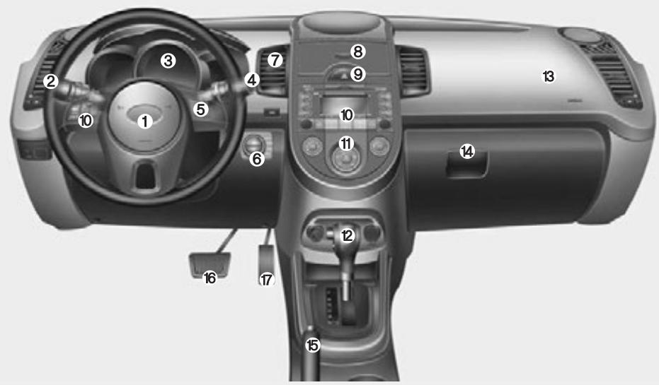 KIA SOUL 2011 - TABLEAU DE BORD - 1