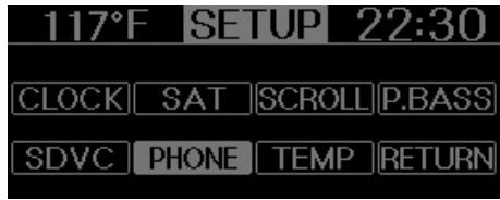 KIA SOUL 2011 - Réglage du téléphone - 1
