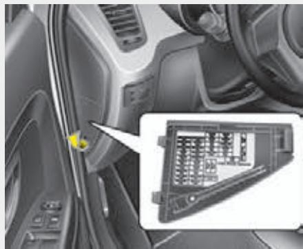 KIA SOUL 2011 - Description du panneau de fusibles/relais - 1