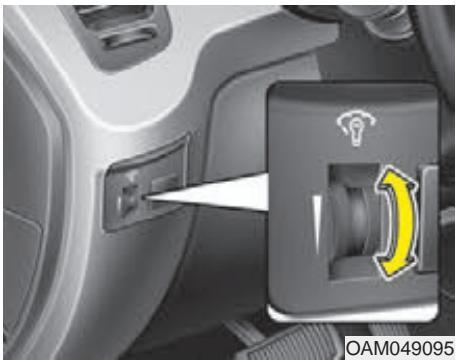 KIA SOUL 2011 - Replier le rétroviseur extérieur - 1