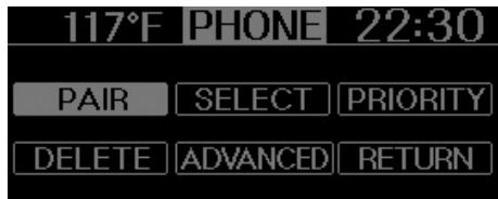 KIA SOUL 2011 - Réglage du téléphone - 2