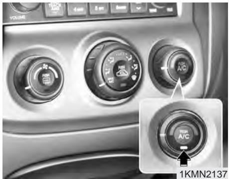 KIA SPORTAGE 2006 - AVERTISSEMENT - Air recirculé - 1