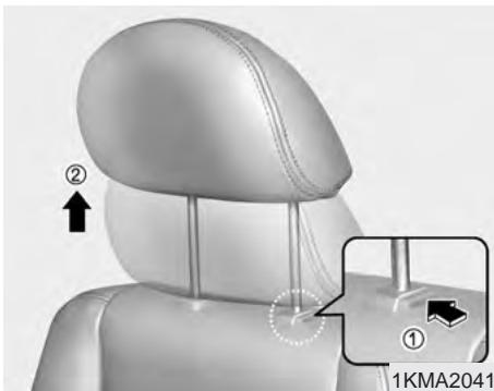 KIA SPORTAGE 2006 - Réglage de la hauteur - 1