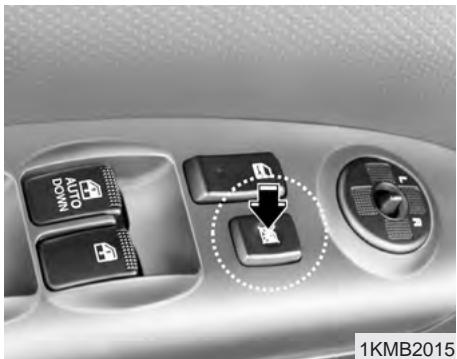 KIA SPORTAGE 2006 - Ouverture de la fenetre electrique (Fenetre du conducteur) - 1