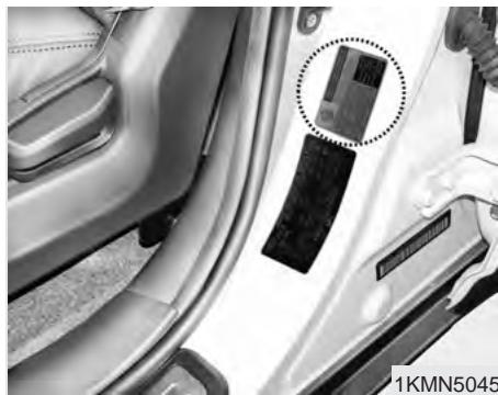 KIA SPORTAGE 2006 - Pression de gonflage - 1