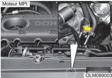 KIA SPORTAGE 2011 - NUMÉRO DU MOTEUR - 1