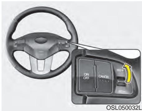 KIA SPORTAGE 2011 - Pour régler le régulateur à une vitesse : - 2