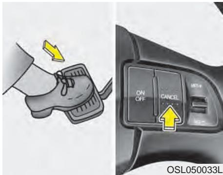 KIA SPORTAGE 2011 - Pour accélérer temporairement alors que le régulateur est en circuit : - 1