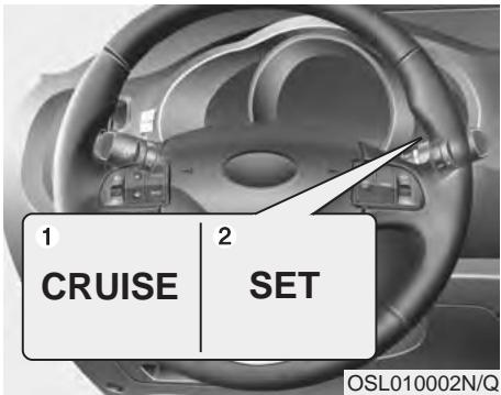 KIA SPORTAGE 2011 - RÉGULATEUR DE VITESSE (SI ÉQUIPÉ) - 1