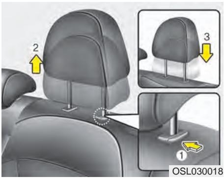 KIA SPORTAGE 2011 - Réglage de la hauteur - 1