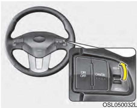 KIA SPORTAGE 2011 - Pour désengager le régulateur de vitesse, procédez d'une de ces façon : - 1