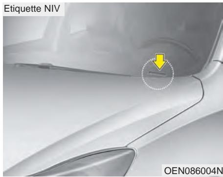 KIA SPORTAGE 2011 - NUMERO D'IDENTIFICATION DU VEHICULE (NIV) - 2